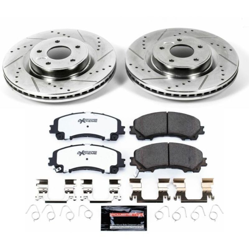 Power Stop 14-19 Infiniti Q50 Front Z26 Street Warrior Brake Kit Brake Kits - Performance D&S PowerStop