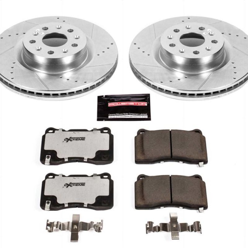 Power Stop 16-17 Cadillac CT6 Front Z26 Street Warrior Brake Kit Brake Kits - Performance D&S PowerStop