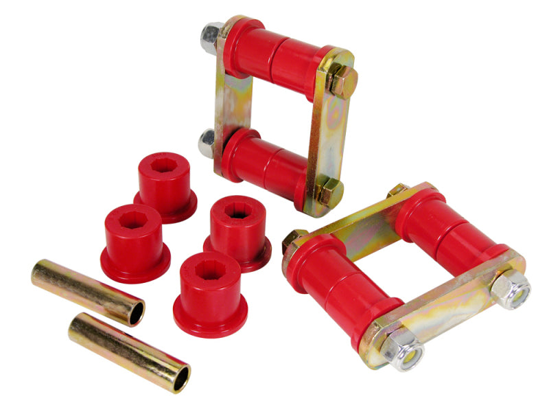 Prothane 70-74 AMC AMX/Javelin HD Spring & Shackles Bushings - Red Bushing Kits Prothane
