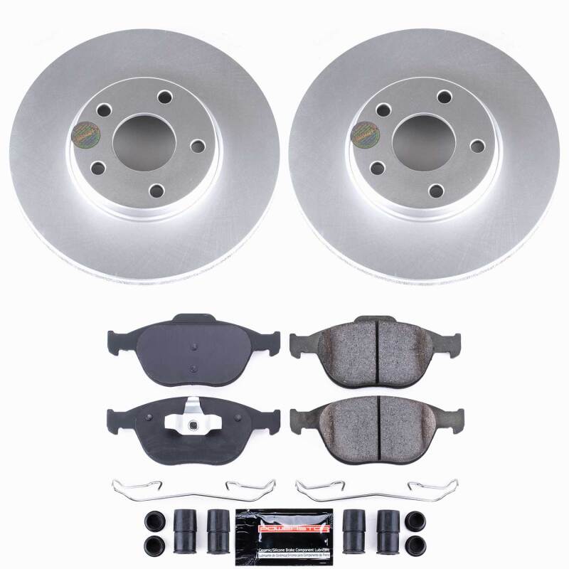 Power Stop 10-13 Ford Transit Connect Front Z23 Coated Brake Kit Brake Kits - Performance D&S PowerStop