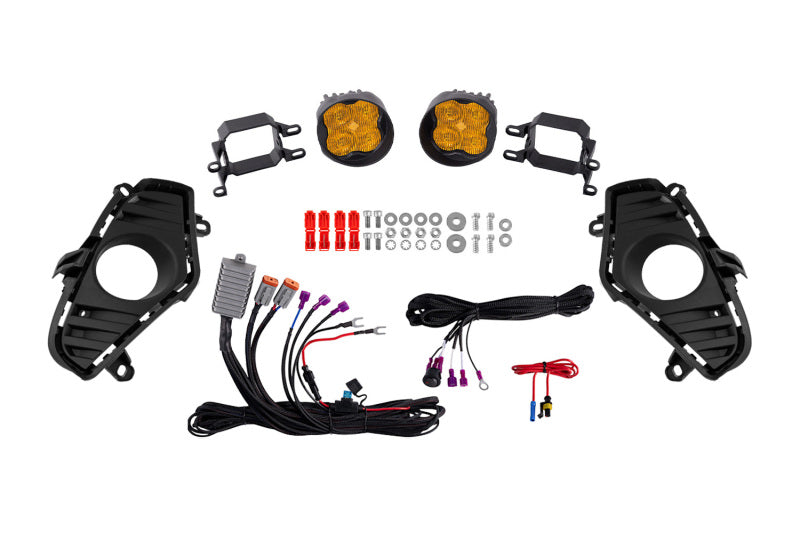 Diode Dynamics 19-22 Toyota RAV4 SS3 Add-On Fog Lamp Kit - Yellow Pro Fog Lights Diode Dynamics