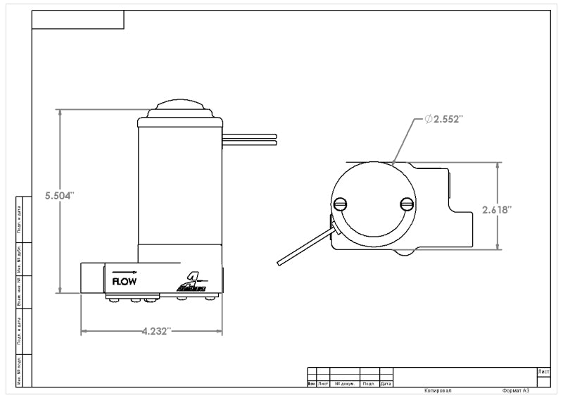 Aeromotive Street Pump 7-PSI - AN-08 Ports Fuel Pumps Aeromotive