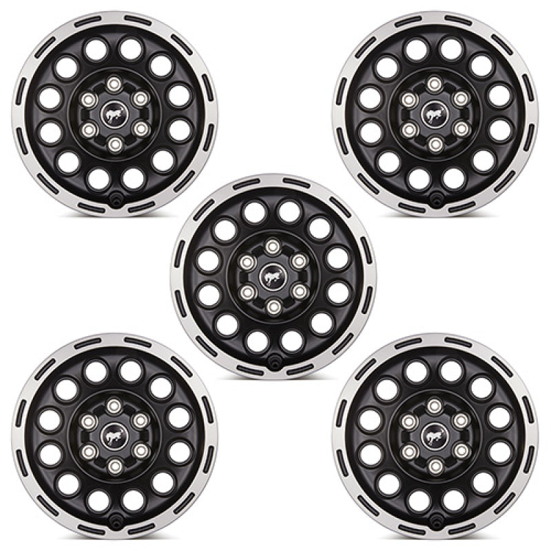 Ford Racing 21-23 Bronco 17x8.0 Wheel Kit - Machined Face Wheels - Cast Ford Racing