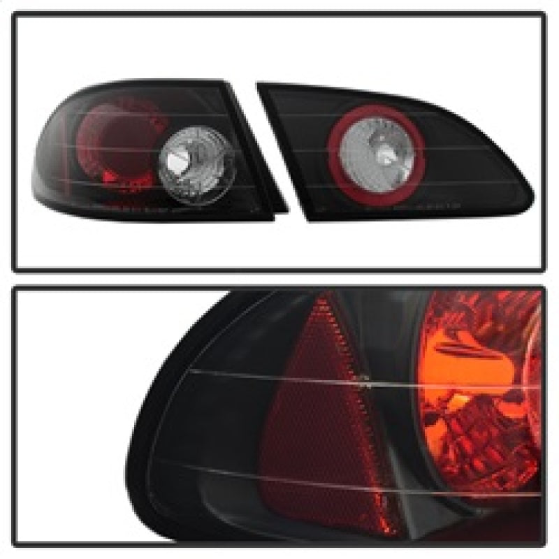 Spyder Toyota Corolla 98-02 Euro Style Tail Lights Black ALT-YD-TC98-BK Tail Lights SPYDER