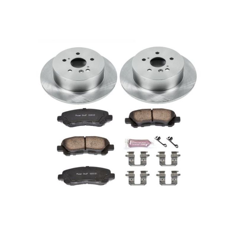 Power Stop 08-13 Toyota Highlander Rear Autospecialty Brake Kit Brake Kits - OE PowerStop