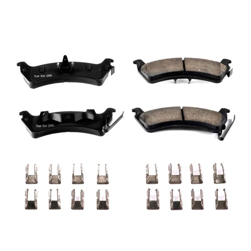 Power Stop 94-98 Jeep Grand Cherokee Rear Z17 Evolution Ceramic Brake Pads w/Hardware Brake Pads - OE PowerStop