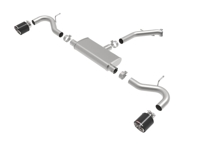 aFe Takeda 2.5in 409 SS Axle-Back Exhaust System Carbon Fiber 18-20 Hyundai Elantra GT L4-1.6L(t) Axle Back aFe