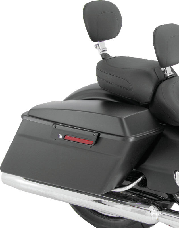 Mustang 08-21 Harley FL Touring Recessed Passenger Seat with Backrest - Black Passenger Motorcycle Seats Mustang Motorcycle