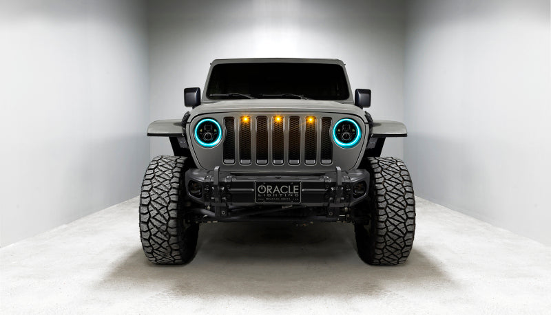 Oracle Jeep Wrangler JL/Gladiator JT 7in. High Powered LED Headlights (Pair) - Dynamic Headlights ORACLE Lighting
