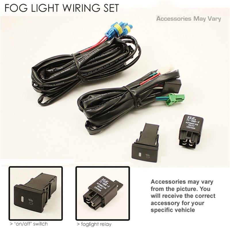 Spyder Mazda 3 2.5L 2010-2011 (excluding Speed3 Models)OEM Fog Lights w/Switch Clear FL-MM32010-C Fog Lights SPYDER