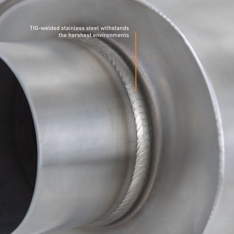 Mishimoto Universal Resonator with 3in Inlet/Outlet - Brushed Resonators Mishimoto