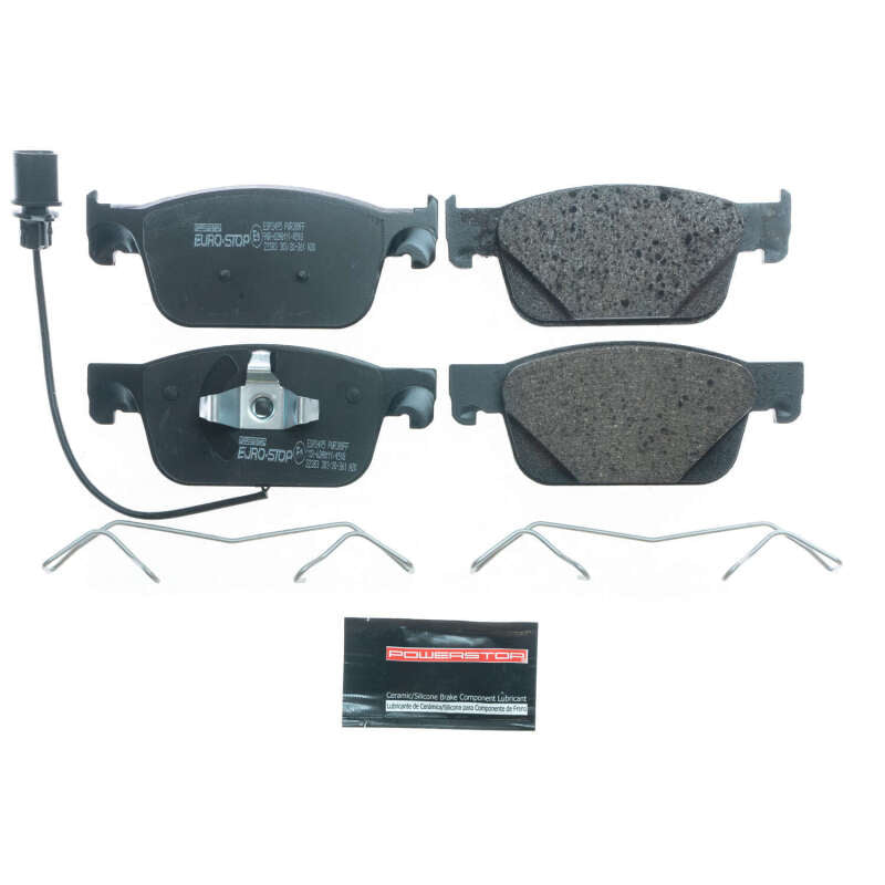 Power Stop 17-20 Audi A4 Euro-Stop ECE-R90 Front Brake Pads Brake Pads - OE PowerStop
