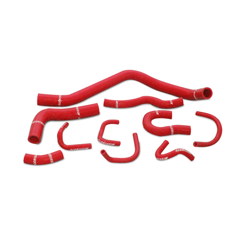 Mishimoto 88-91 Honda Civic Red Silicone Hose Kit Hoses Mishimoto
