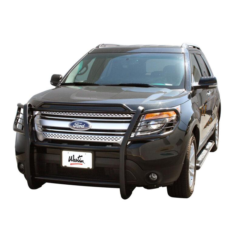 Westin Premier 4 Oval Nerf Step Bars 75 in - Black Nerf Bars Westin