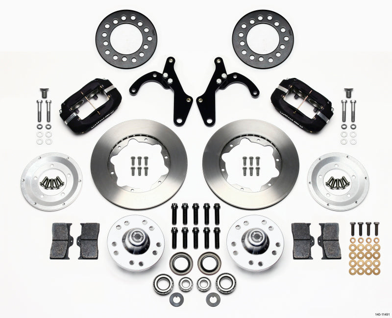 Wilwood Forged Dynalite Front Kit 11.00in 55-57 Chevy Big Brake Kits Wilwood