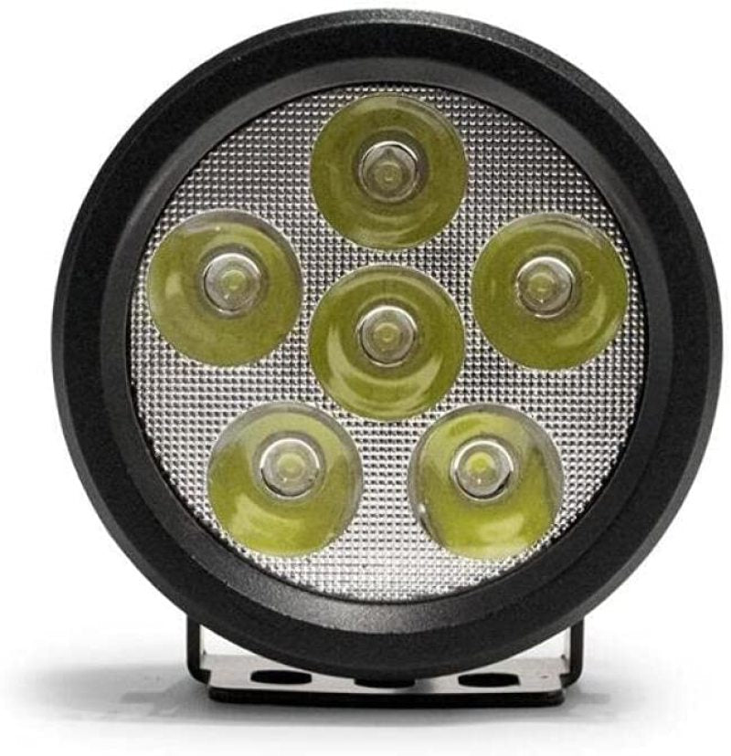 DV8 Offroad 3.5in Round 16W Driving Light Spot 3W LED - Black Light Bars & Cubes DV8 Offroad