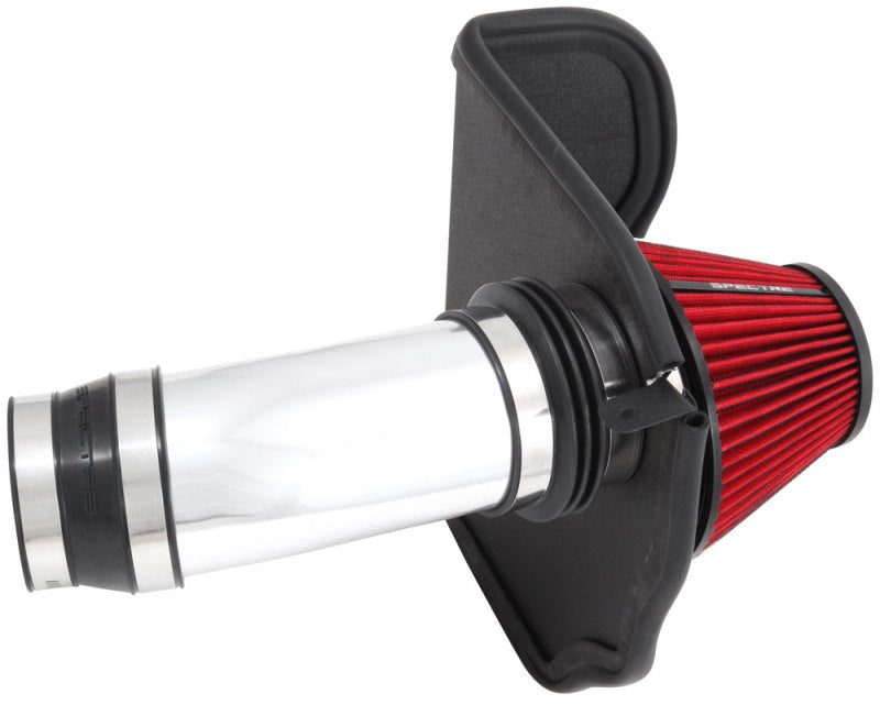 Spectre 11-14 Challenger/Charger V8-6.4L F/I Air Intake Kit - Polished w/Red Filter Cold Air Intakes Spectre