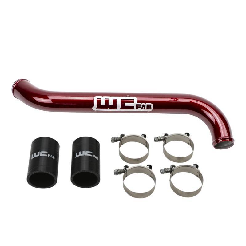 Wehrli 11-16 Chevrolet 6.6L LML Duramax Upper Coolant Pipe - Gloss Black Radiator Hoses Wehrli
