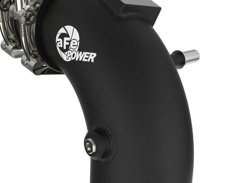aFe BladeRunner 21-22 Ford F-150 Ecoboost V6-3.5L(tt) Aluminum Hot and Cold Charge Pipe Kit Black Intercoolers aFe