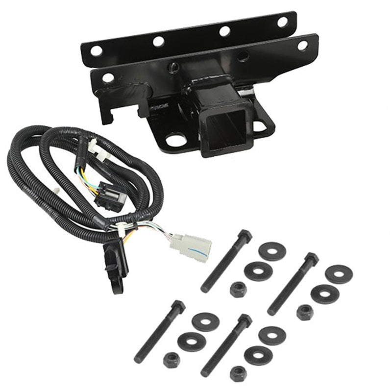 Rugged Ridge Receiver Hitch Kit w/ Wiring Harness 07-18 Jeep Wrangler JK Hitch Accessories Rugged Ridge