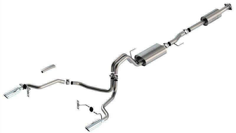 Borla F-150 2021 5.0L 4dr CC SB EC STB Lariat/KR/Platinum/LTD 3/2.25 SRE Cat-Back Touring CHR Tips Catback Borla