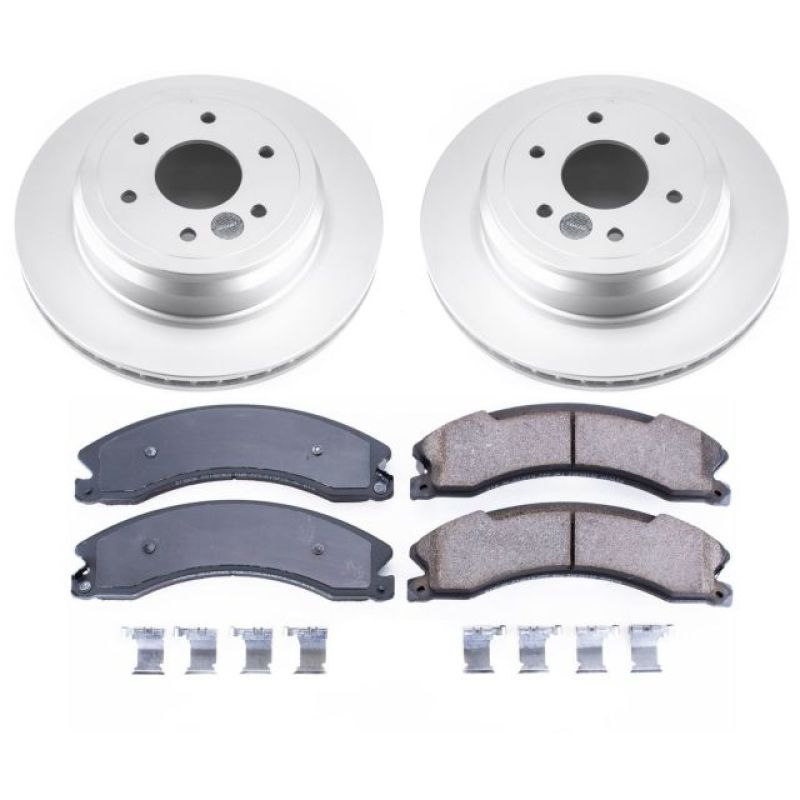 Power Stop 16-18 Nissan Titan XD Rear Z17 Evolution Geomet Coated Brake Kit Brake Kits - Performance Blank PowerStop