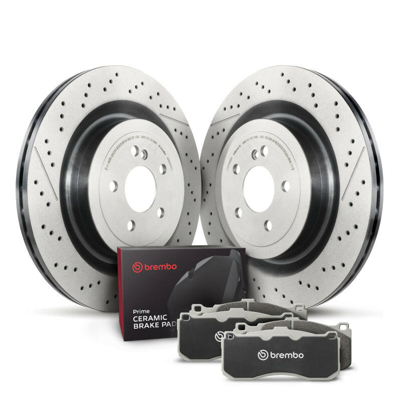 Brembo OE Rear Disc Brake Kit Brake Rotors - OE Brembo OE