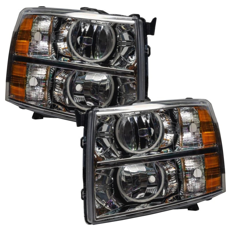 Oracle 07-13 Chevrolet Silverado SMD HL - Round Style - ColorSHIFT w/ BC1 Controller Headlights ORACLE Lighting