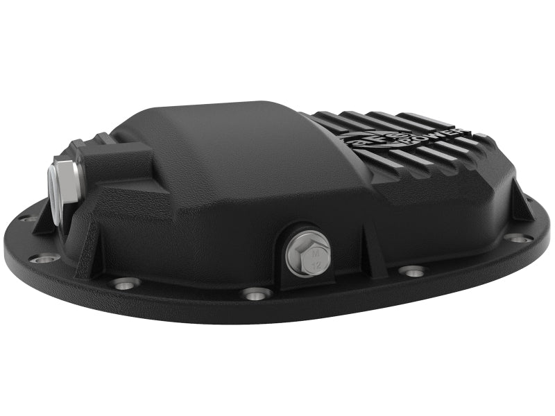 aFe Power Pro Series AAM 9.5/9.76 Rear Diff Cover Black w/Mach Fins 14-19 GM Silverado/Sierra 1500 Diff Covers aFe