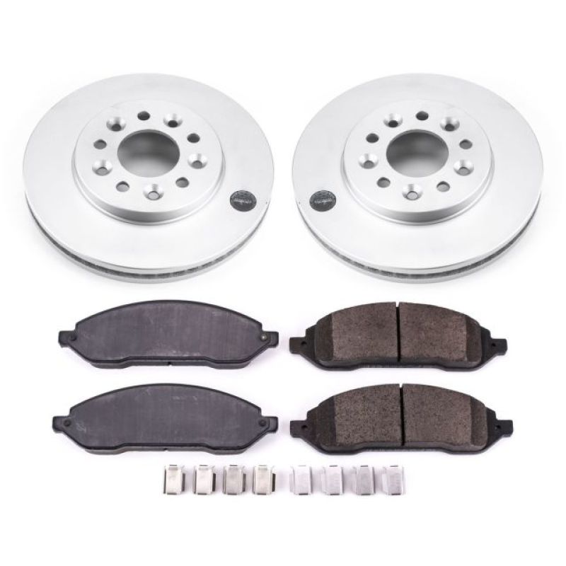 Power Stop 04-07 Ford Freestar Front Z17 Evolution Geomet Coated Brake Kit Brake Kits - Performance Blank PowerStop