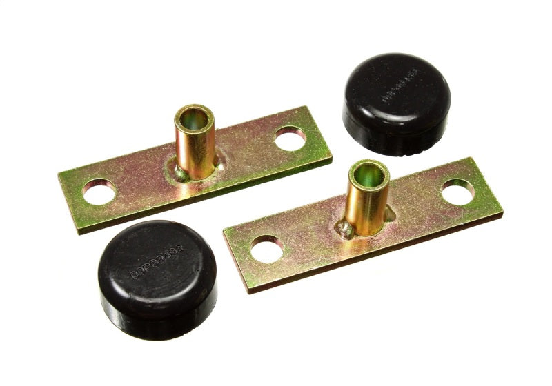 Energy Suspension 66-77 Ford Bronco 4WD Black Tailgate Hinge Bracket & Bushing Set Bushing Kits Energy Suspension