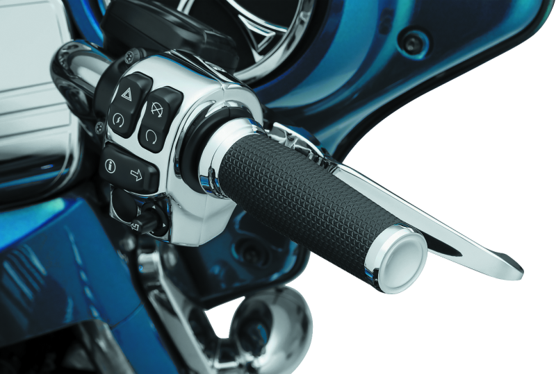 Kuryakyn Thresher Grips Throttle-By-Wire Chrome Grips Kuryakyn