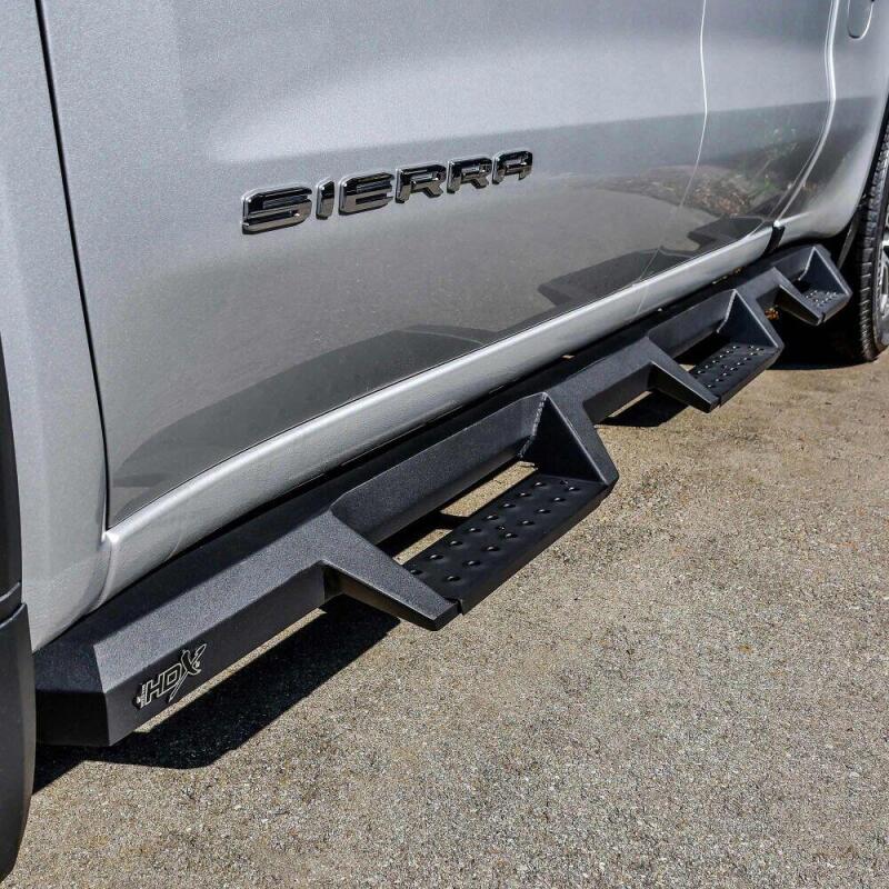 Westin 19-20 GM 1500 DC 6.5ft bed (Excludes LD/Limited) HDX Drop W2W Nerf Step Bars - Textured Black Nerf Bars Westin