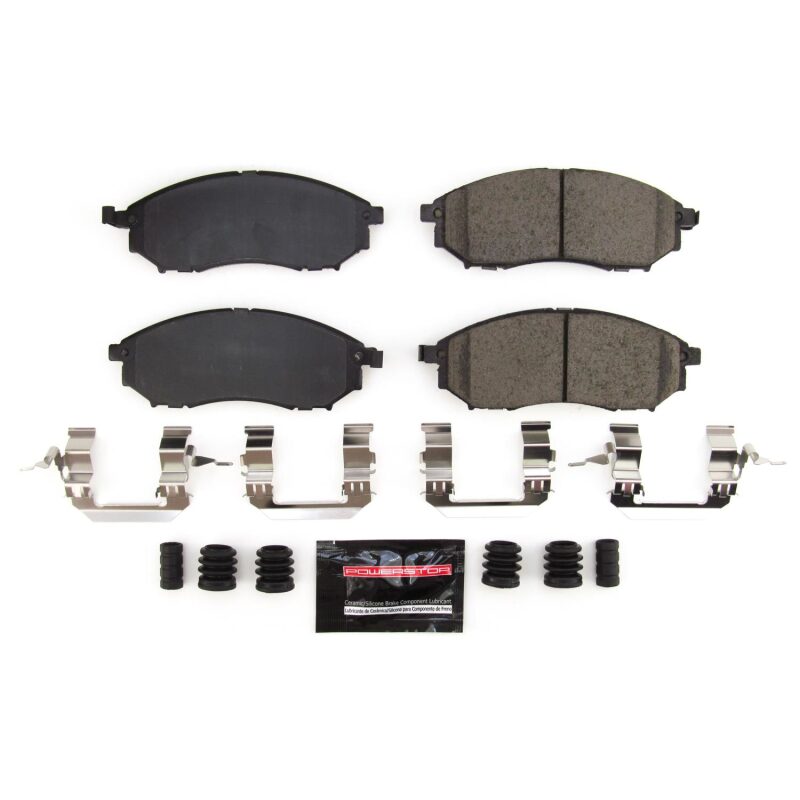 Power Stop 06-12 Infiniti FX35 Front Z23 Evo Sport Brake Pads w/Hardware Brake Pads - Performance PowerStop