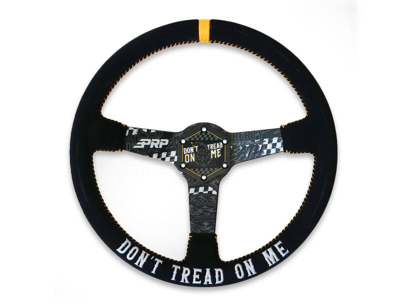 PRP Deep Dish Suede Steering Wheel - Dont Tread on Me Steering Wheels PRP Seats