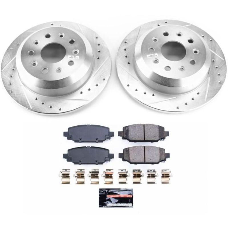Power Stop 18-19 Jeep Wrangler Rear Z23 Evolution Sport Brake Kit Brake Kits - Performance D&S PowerStop