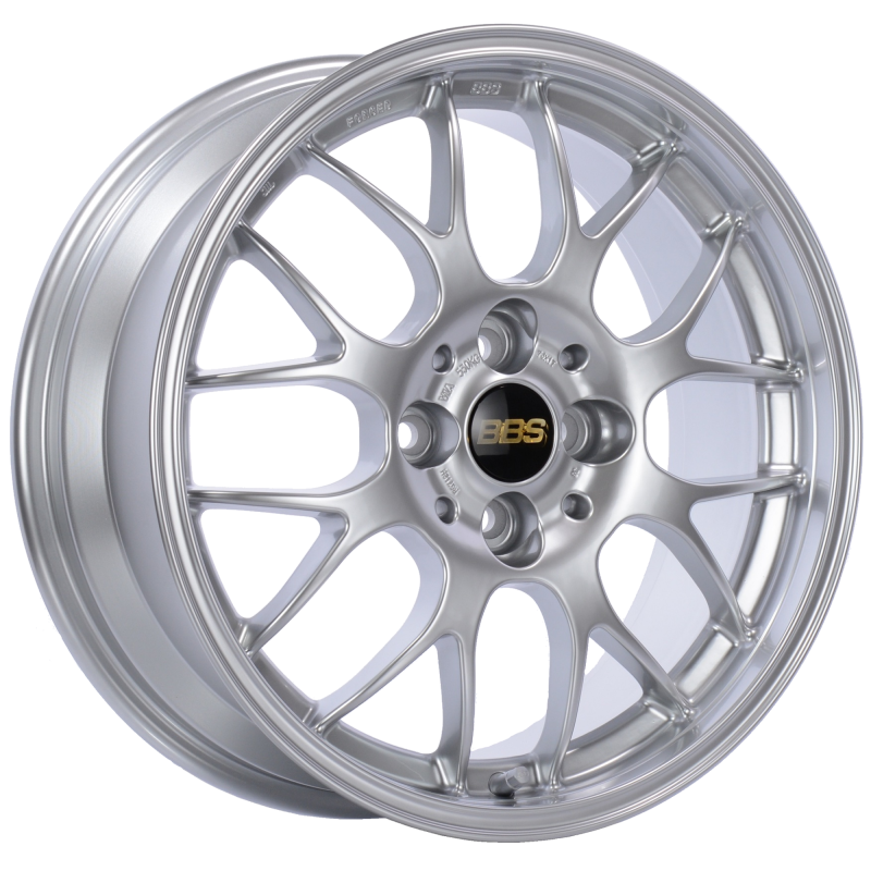 BBS RG-R 17x8 5x120 ET40 CB72.5 Diamond Silver Wheel -82mm PFS/Clip Req Wheels - Forged BBS
