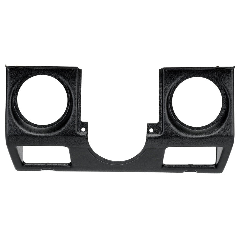 Autometer 87-95 Jeep Wrangler YJ 3-3/8in Tachometer/Speedometer Black Dual Cluster Bezel Gauge Pods AutoMeter