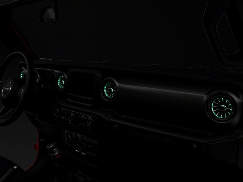Raxiom 18-23 Jeep Wrangler JL LED Ambient Vent Lighting Kit Light Accessories and Wiring Raxiom