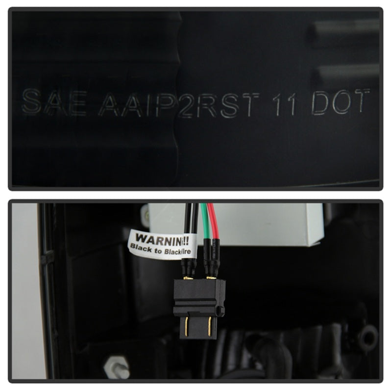 Spyder 08-16 Ford Super Duty LED Tail Lights Black Smoke ALT-YD-FS07-LED-BSM Tail Lights SPYDER