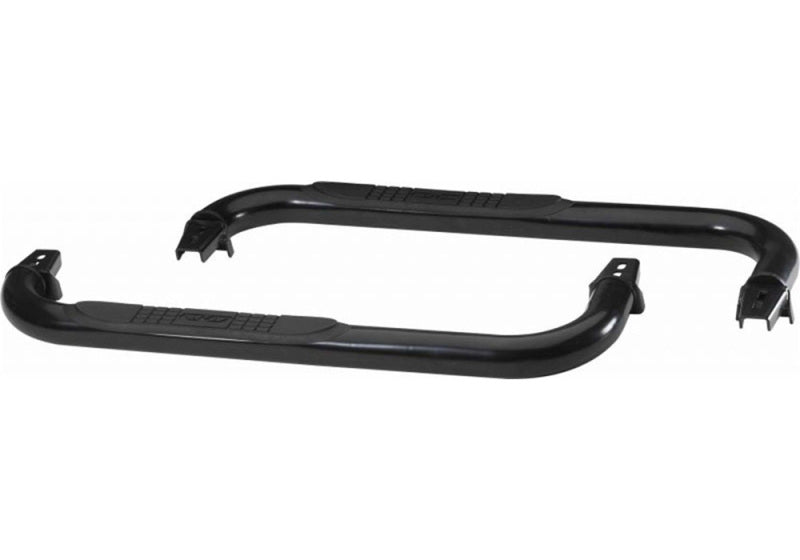 Rampage 1987-1995 Jeep Wrangler(YJ) 3 Inch Round Nerf Bar - Black Nerf Bars Rampage