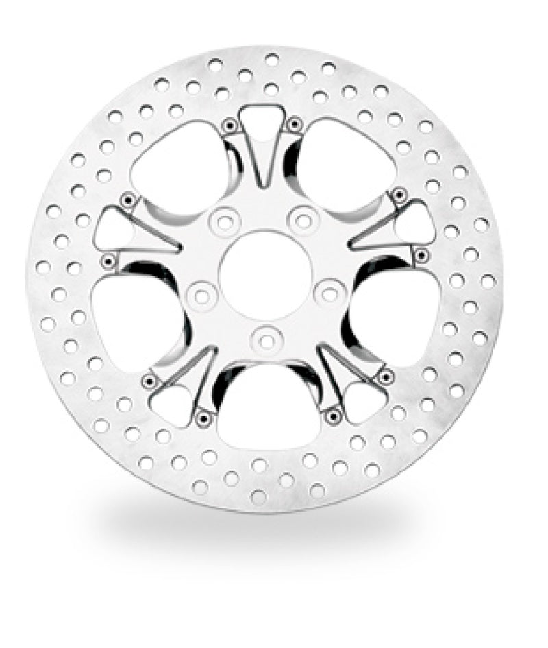Performance Machine Disc/Carr 11.5 Gatlin Fr - Chrome Brake Rotors - Drilled Performance Machine