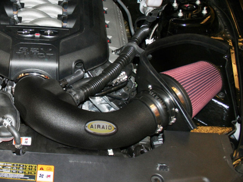 Airaid 11-14 Ford Mustang GT 5.0L Race Only (No MVT) MXP Intake System w/ Tube (Oiled / Red Media) Cold Air Intakes Airaid