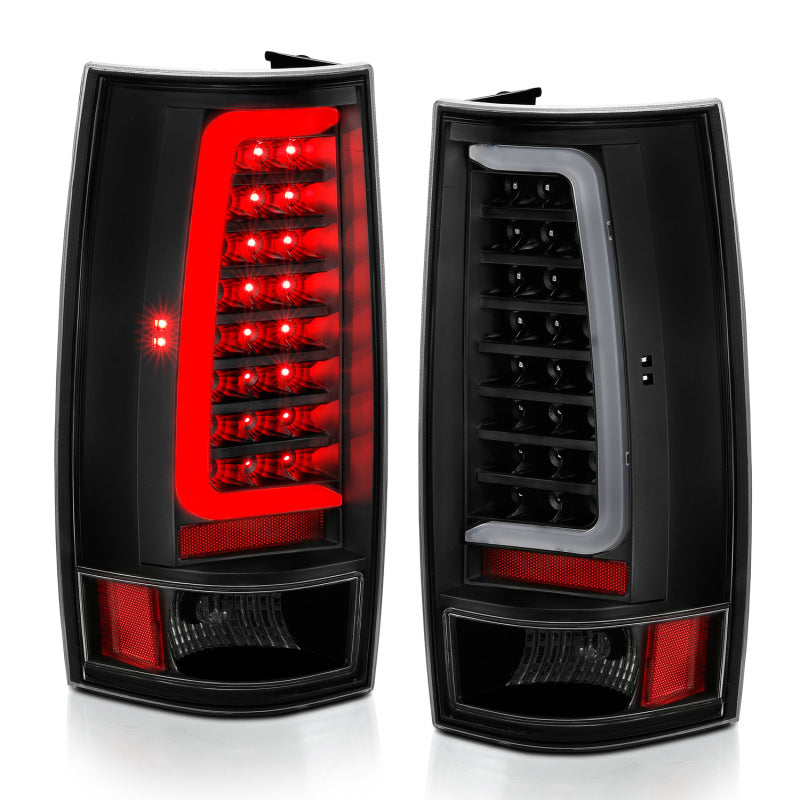 ANZO 2007-2014 Chevy Tahoe LED Taillight Plank Style Black w/Clear Lens Tail Lights ANZO