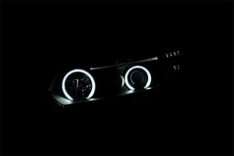 ANZO 2006-2011 Honda Civic Projector Headlights w/ Halo Black (CCFL) Headlights ANZO