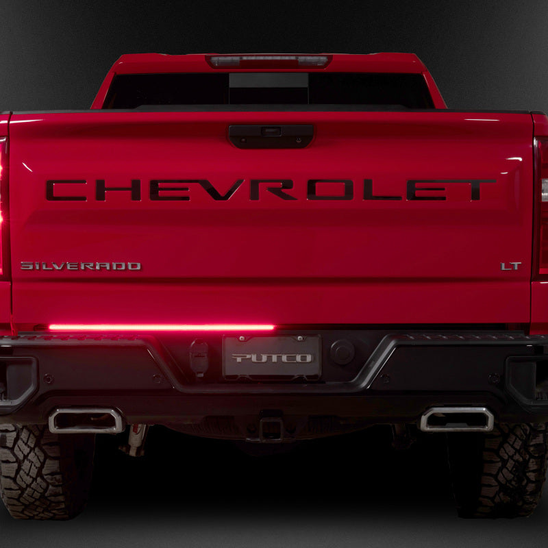 Putco 2024+ Ford F150 w/Factory Halogen Tail Light 60in Red Blade Tailgate Light Bar Plug-N-Play Light Tailgate Bar Putco