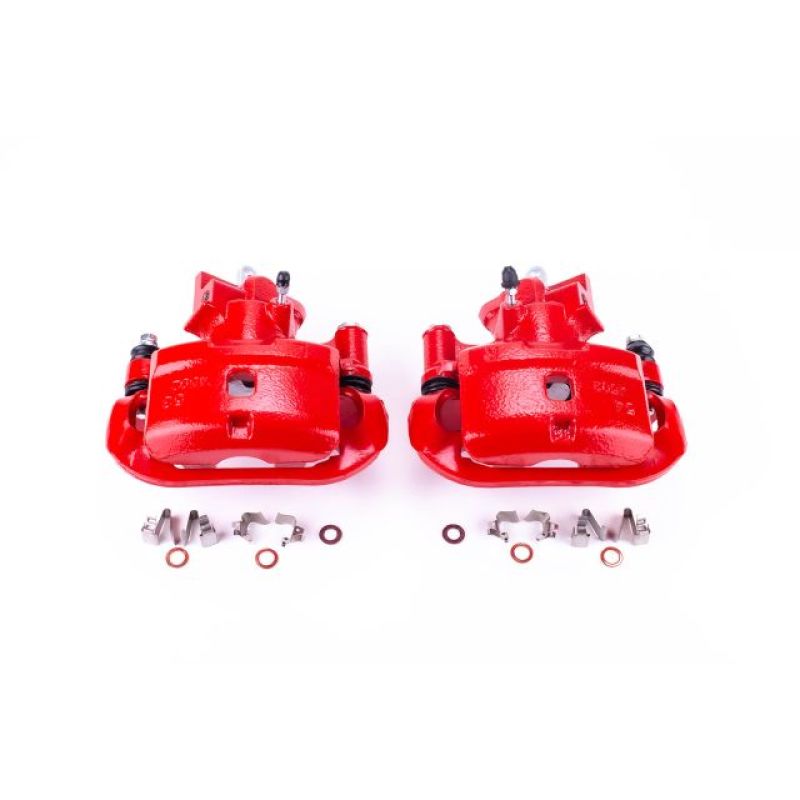 Power Stop 00-02 Toyota MR2 Spyder Rear Red Calipers w/Brackets - Pair Brake Calipers - Perf PowerStop