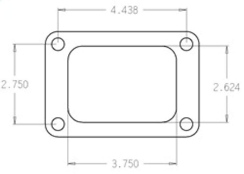Cometic Garrett T6 .010in Rubber Coated Stainless Turbo Inlet Flange Gasket Exhaust Gaskets Cometic Gasket