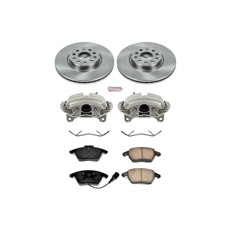 Power Stop 06-09 Audi A3 Front Autospecialty Brake Kit w/Calipers Brake Kits - OE PowerStop