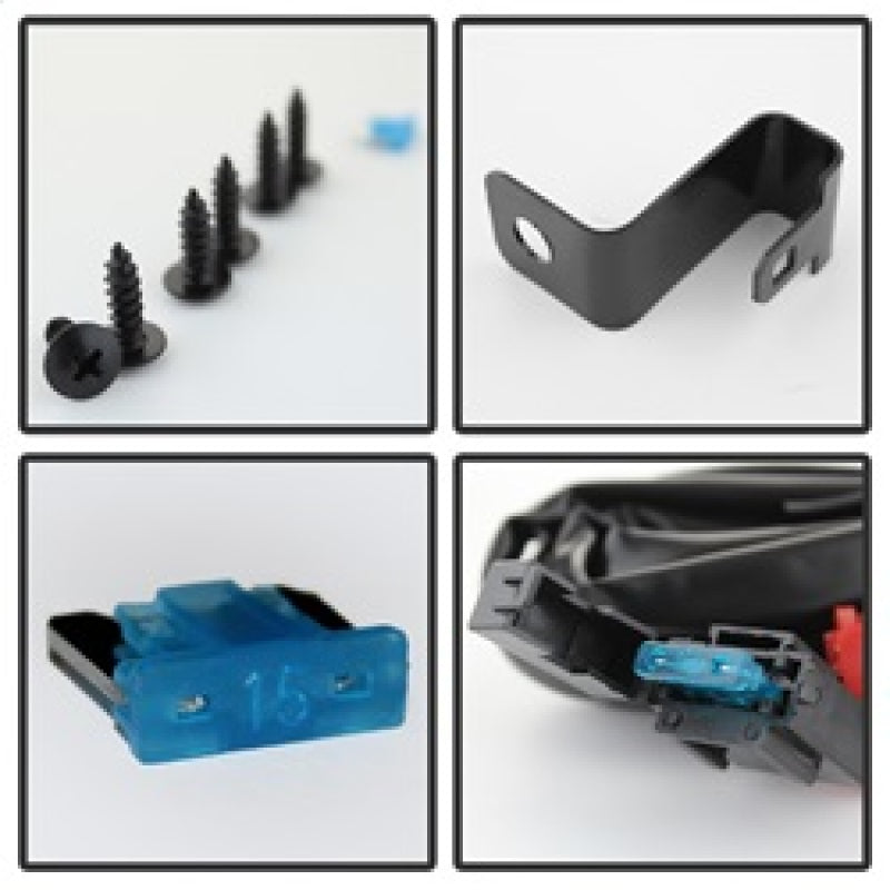 Spyder Honda Civic 2013-2014 4dr OEM Fog Light W/Switch Clear FL-HC2013-4D-C Fog Lights SPYDER